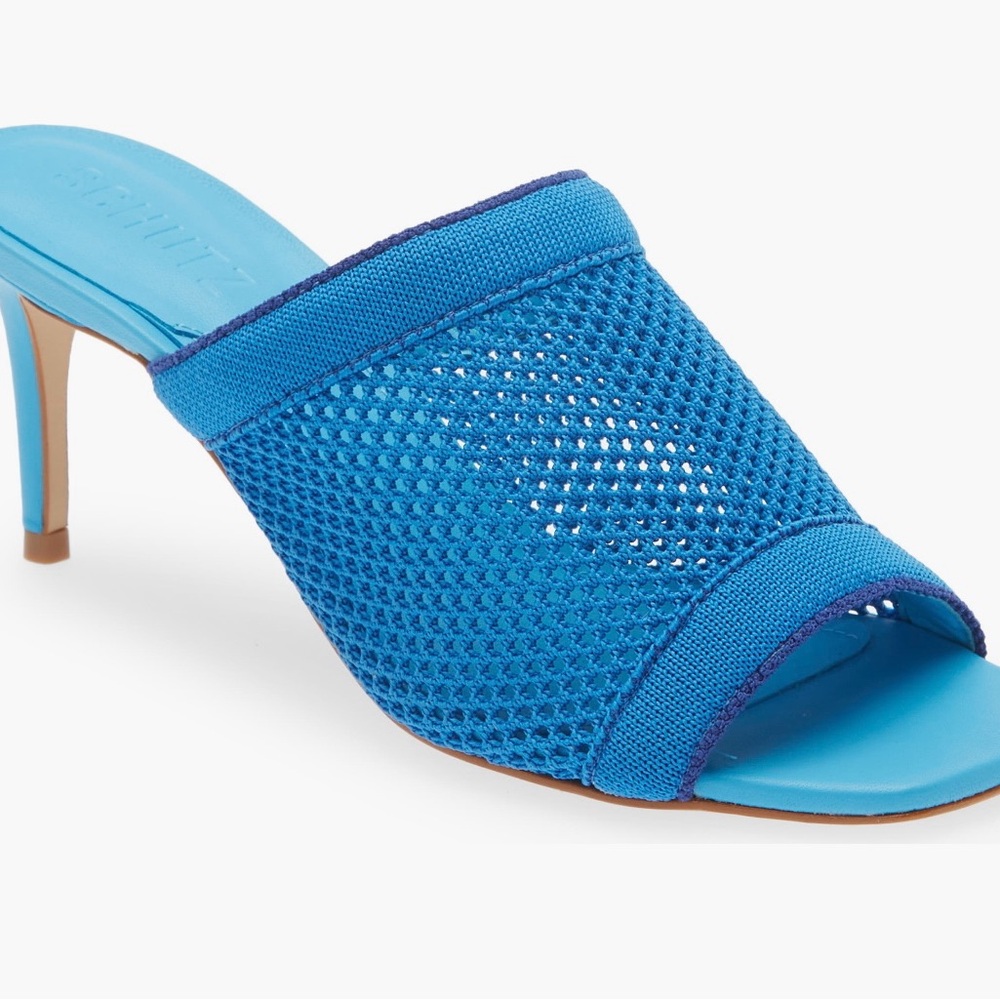 SCHUTZ Vibrant Blue Mesh Heels